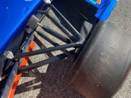 Blistering F1 car tyres