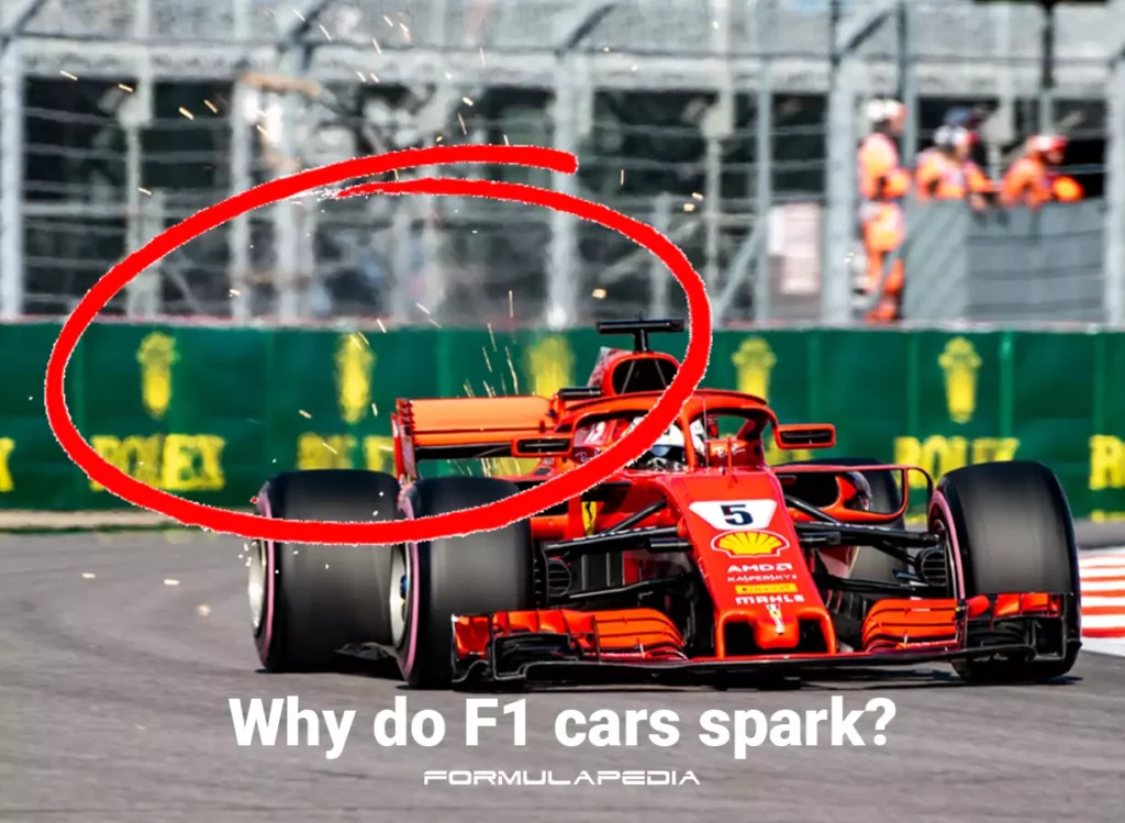 Why do F1 cars spark?