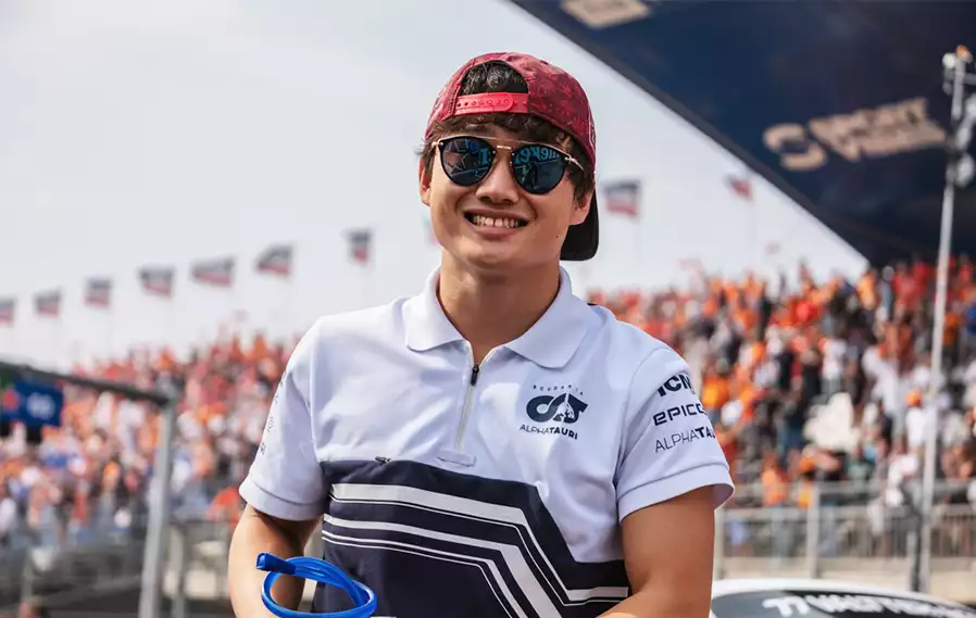Yuki Tsunoda is the youngest F1 driver on the grid