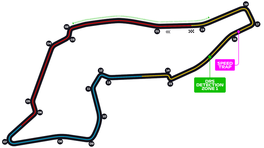 Emilia-Romagna Imola Circuit map