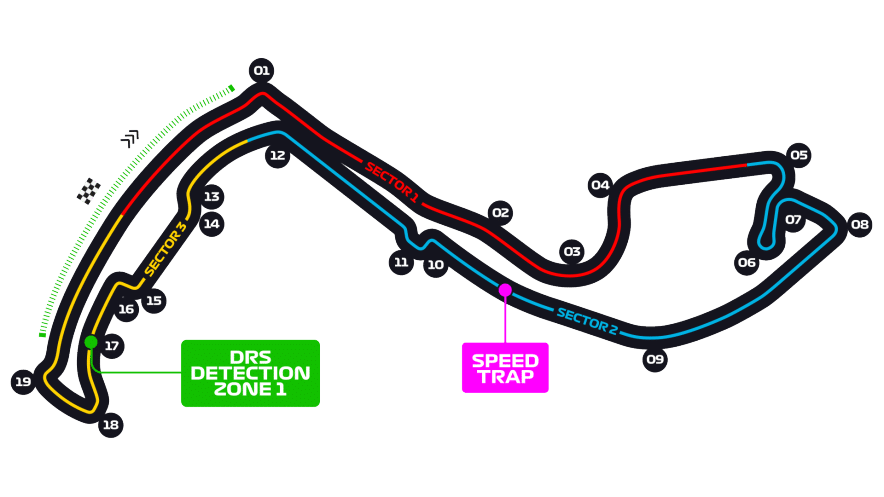 Monaco Grand Prix-Circuit map