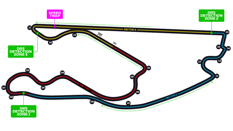 The Miami Circuit map